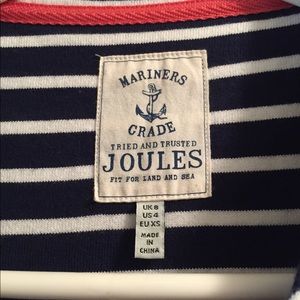 Joules Navy and white dress